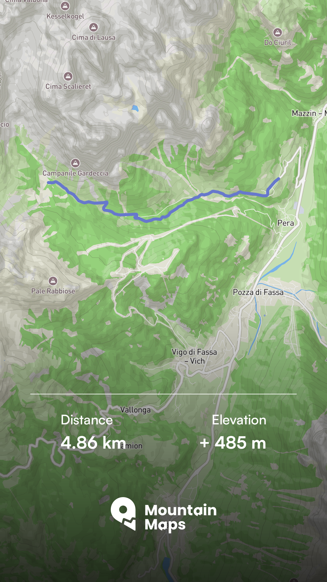 Mappa del percorso