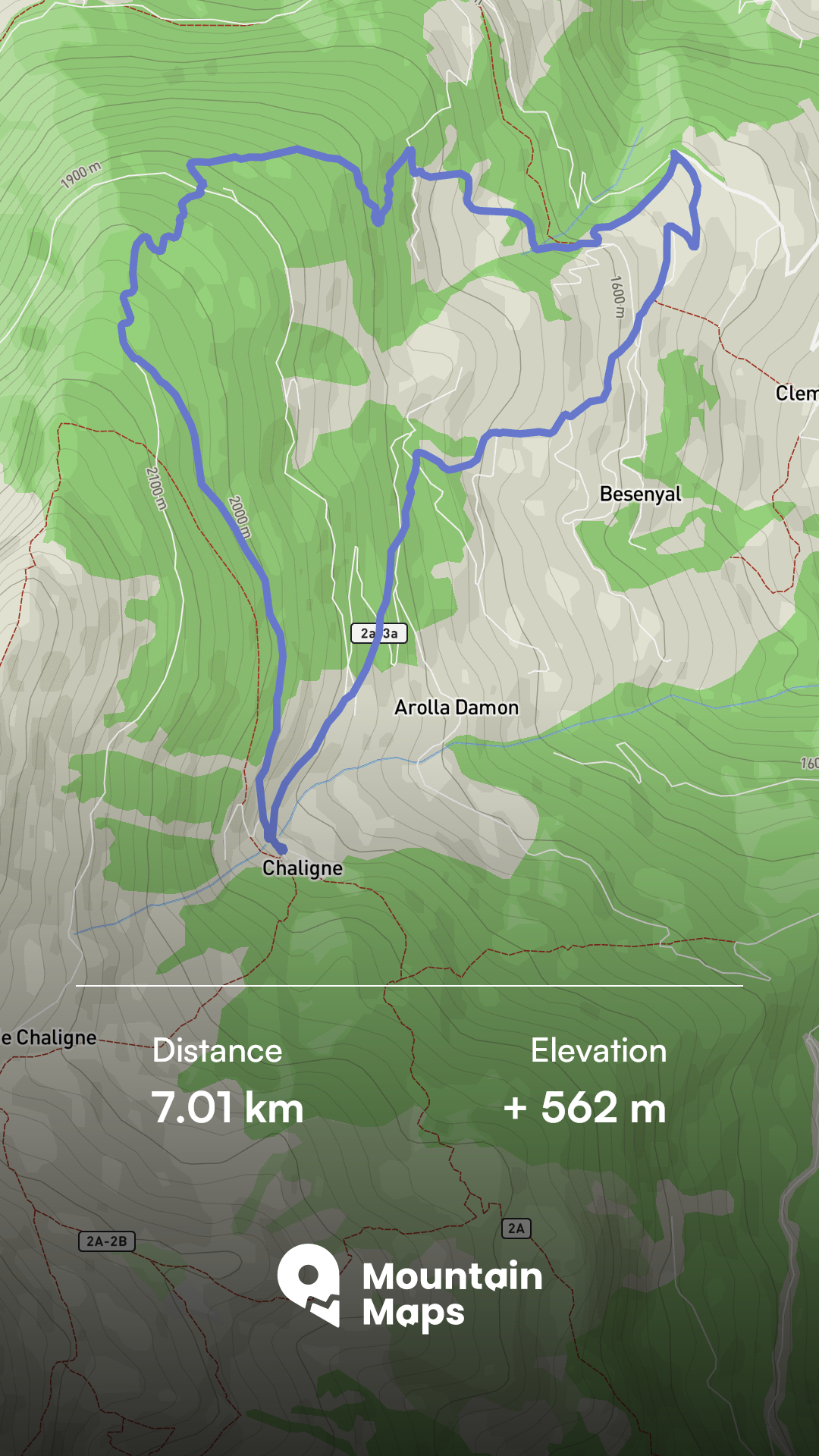 Mappa del percorso