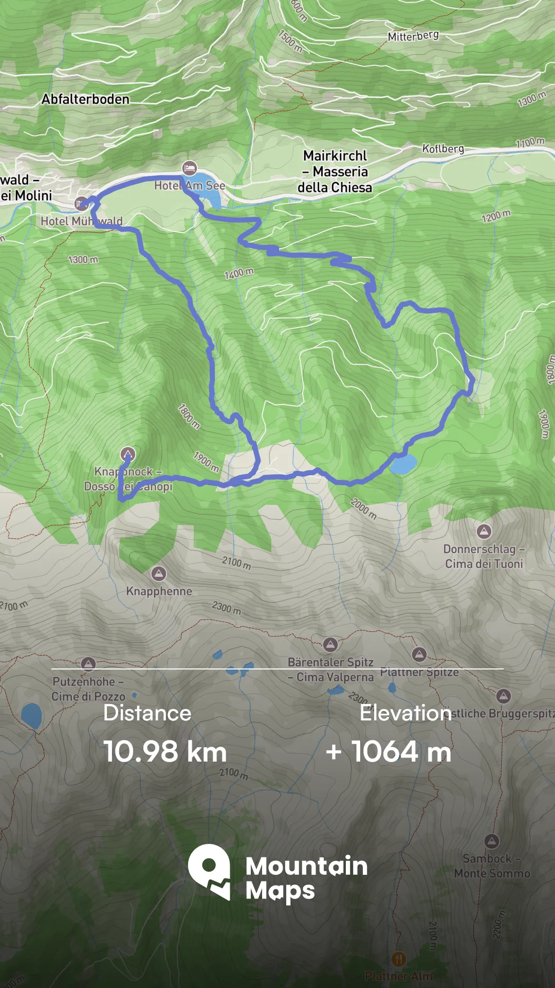 Mappa del percorso